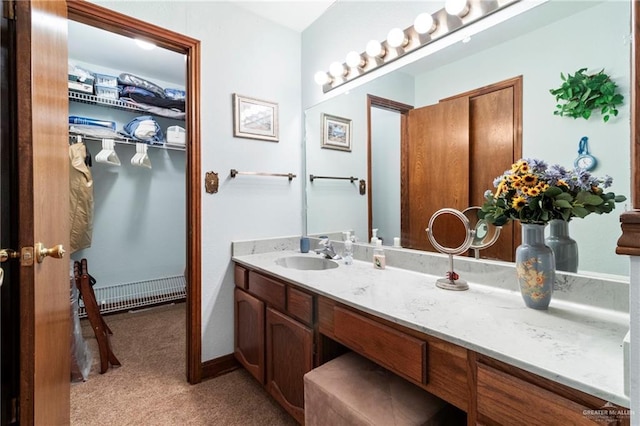 bathroom with vanity