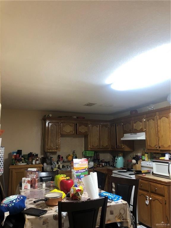 kitchen with white appliances