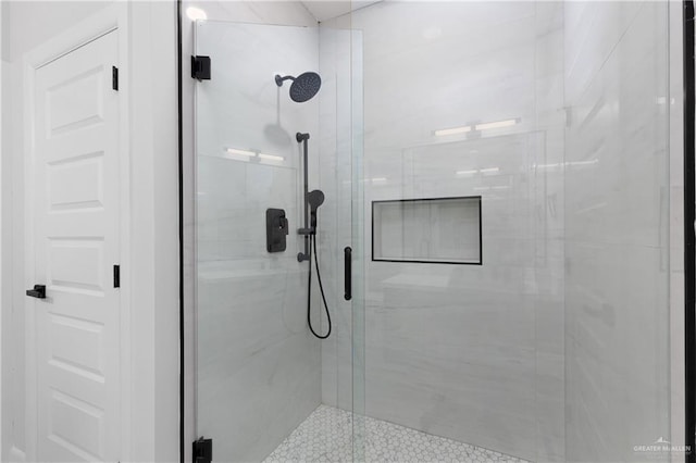 bathroom with walk in shower