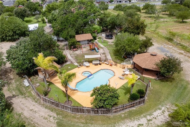 912 Bentsen Rd, Mcallen, TX 78501 - drone / aerial view of a pool