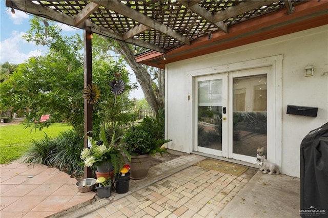 912 Bentsen Rd, Mcallen, TX 78501 - view of patio with a pergola