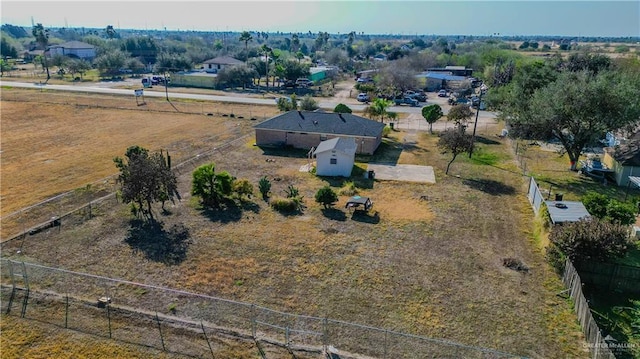 drone / aerial view featuring a rural view