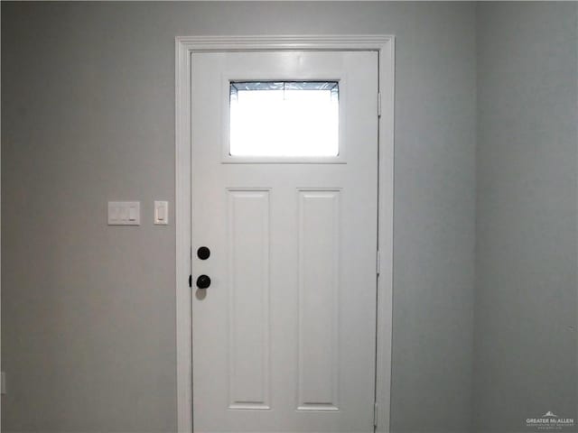 view of doorway to outside