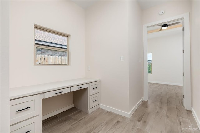 hall featuring light hardwood / wood-style floors