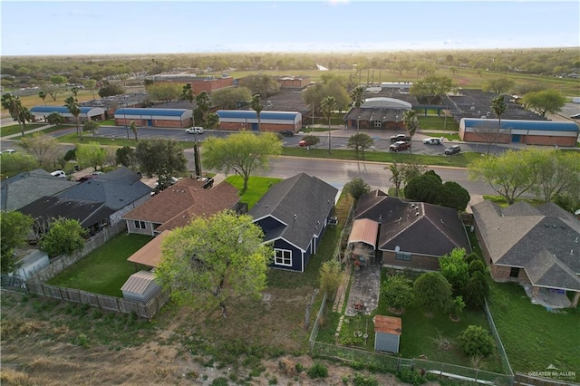 drone / aerial view featuring a residential view