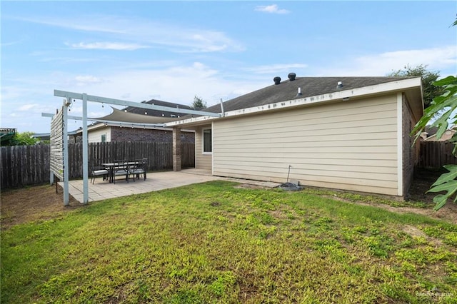 3517 Prestwick St, Edinburg, TX 78542 - back of house featuring a patio and a fenced backyard