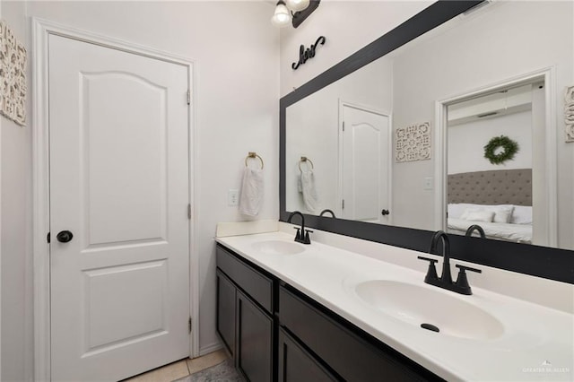 3517 Prestwick St, Edinburg, TX 78542 - full bath featuring double vanity, ensuite bath, and tile patterned floors