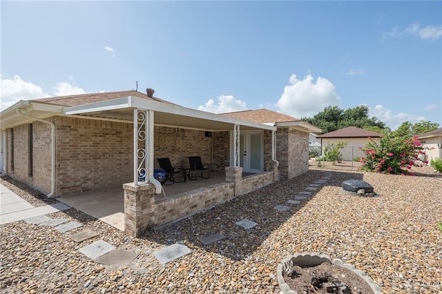1815 Wilson St, Mission, TX 78572 - back of property with brick siding