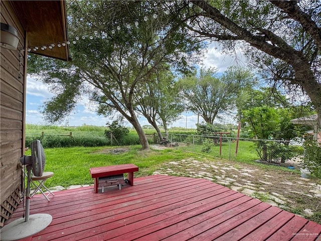 13307 Ash Ave, Edinburg, TX 78542 - wooden deck featuring a fenced backyard