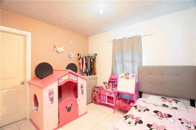 view of tiled bedroom