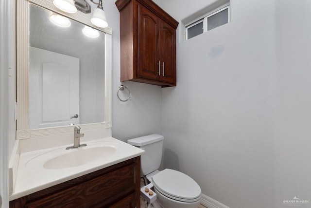 3222 Princess St, Edinburg, TX 78539 - half bath featuring vanity and toilet
