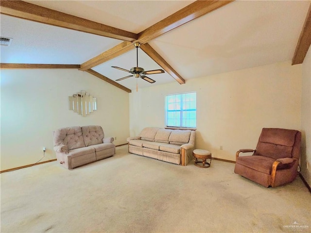 2028 Loker St, Mission, TX 78572 - living room featuring carpet, baseboards, and ceiling fan