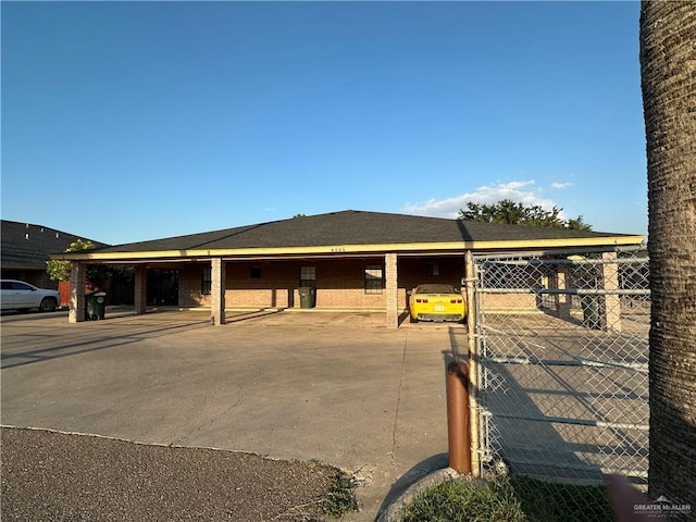 view of front of property featuring brick siding