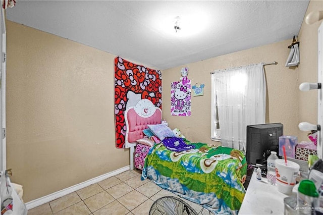 view of tiled bedroom