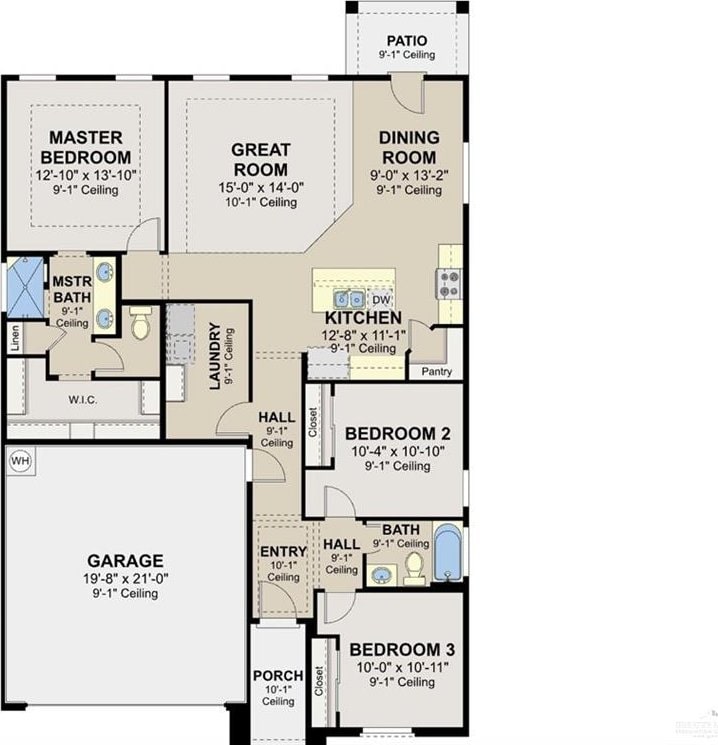 2209 Cardinal Dr, Weslaco, TX 78599 - view of floor plan / room layout