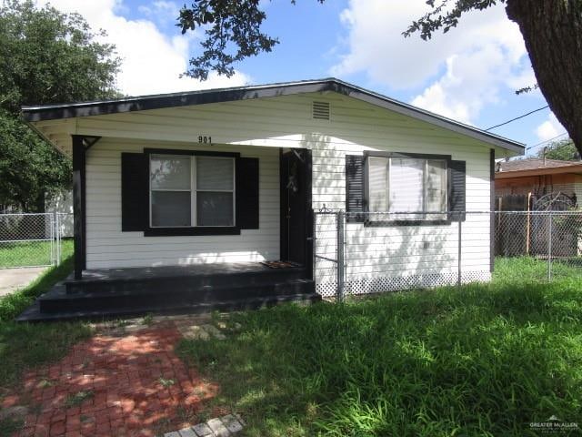 view of bungalow-style home