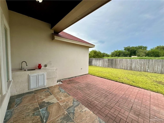 2301 Mcleod Ave, Edinburg, TX 78539 - fenced backyard featuring a patio and area for grilling