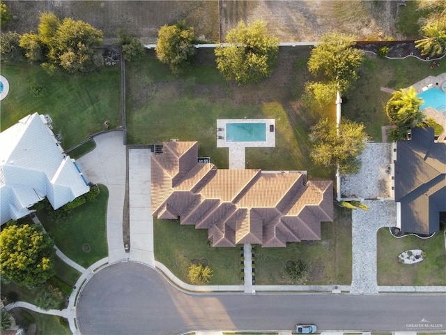 birds eye view of property