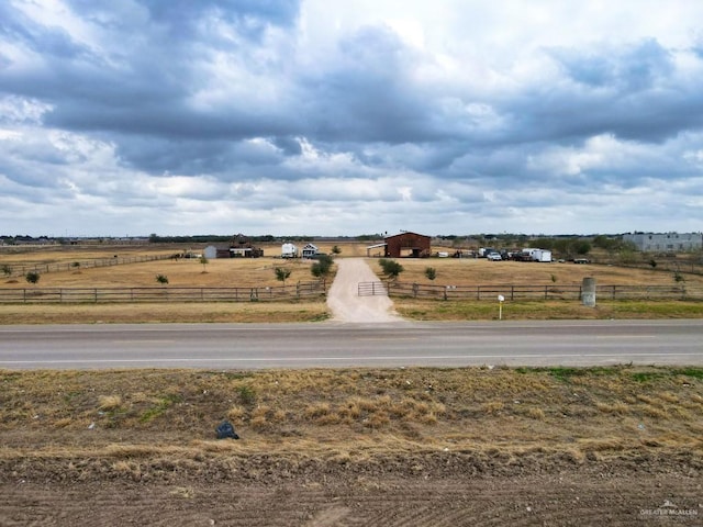 exterior space featuring a rural view