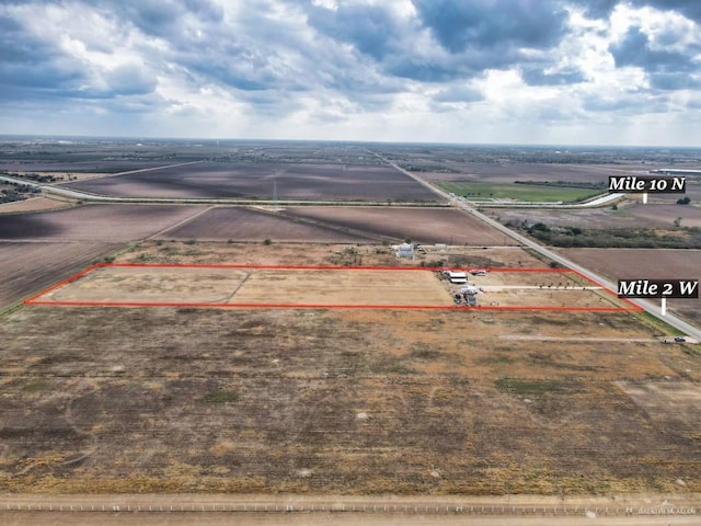 bird's eye view featuring a rural view