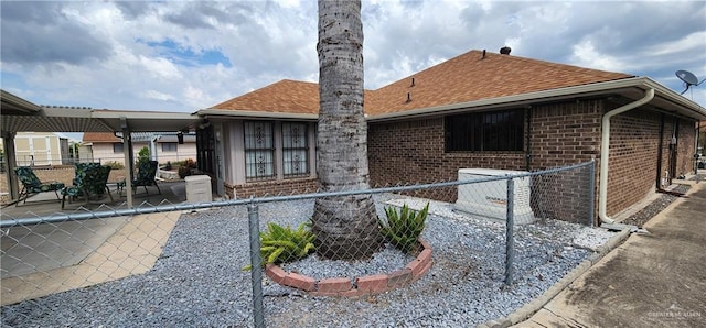 view of rear view of property