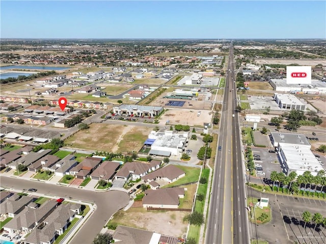 drone / aerial view with a residential view