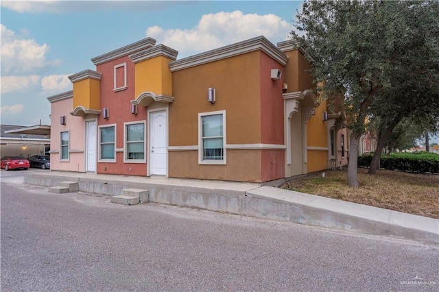 multi unit property with stucco siding