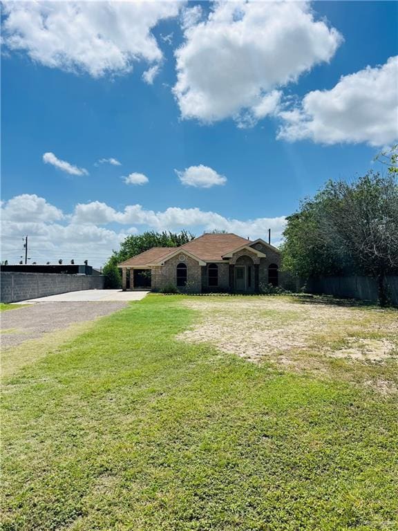 8200 Tierra Linda Ln, Mission, TX 78574 - view of front of property with gravel driveway