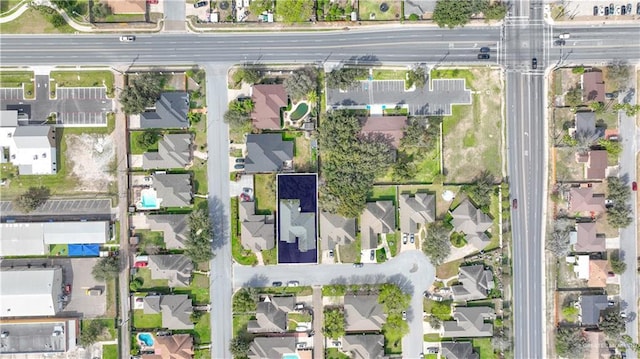 drone / aerial view featuring a residential view