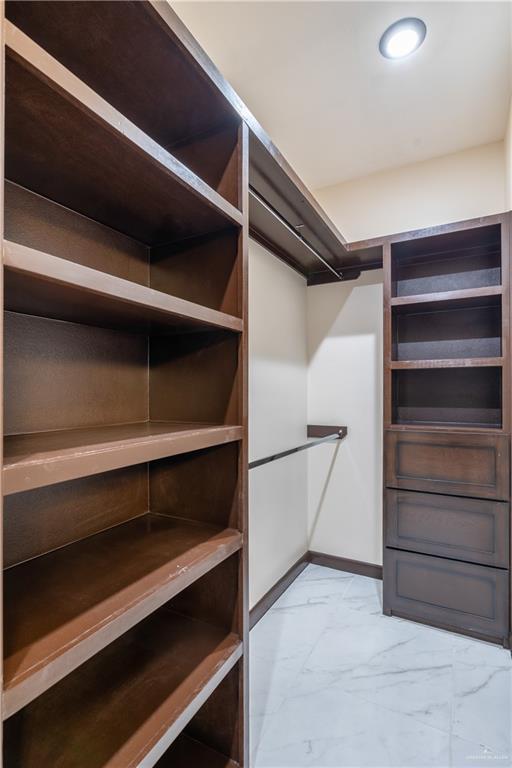 3812 Santa Fe St, Edinburg, TX 78542 - spacious closet with light marble finish floors