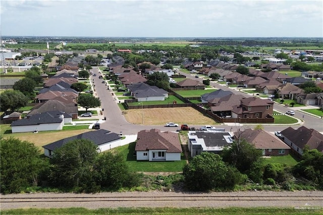 drone / aerial view featuring a residential view