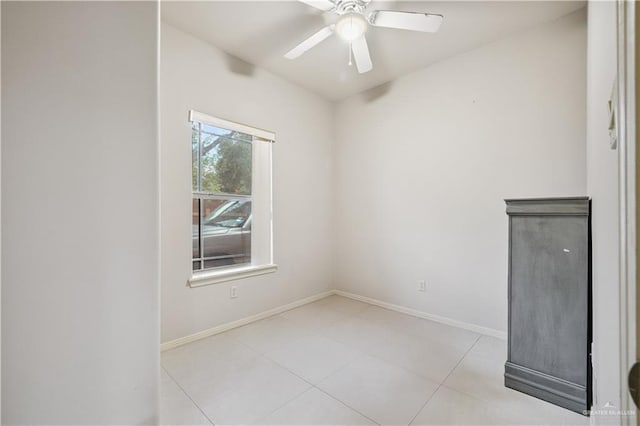 2005 E 28th St, Mission, TX 78574 - spare room with light tile patterned floors and ceiling fan