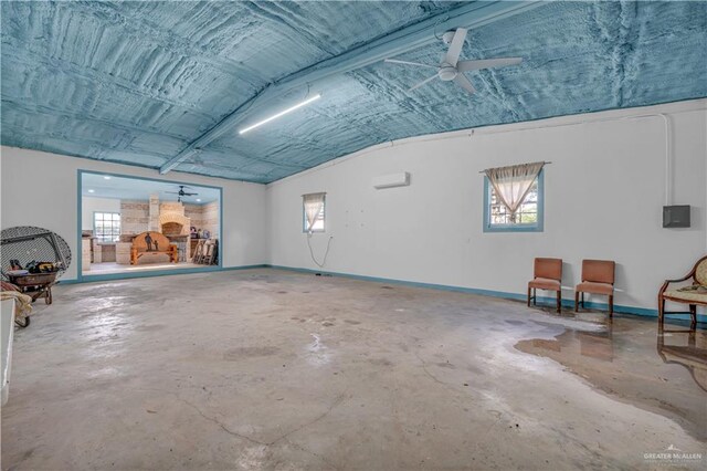 2865 E Mile 9 1/2 N, Donna, TX 78537 - garage featuring a ceiling fan and baseboards