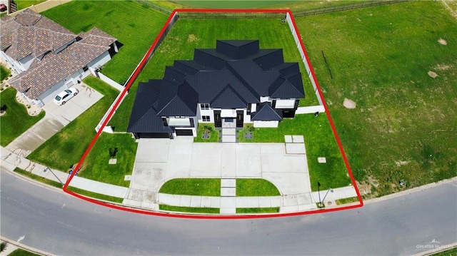 4648 Estancia Pkwy, Mcallen, TX 78504 - aerial view of property's location with property boundaries highlighted
