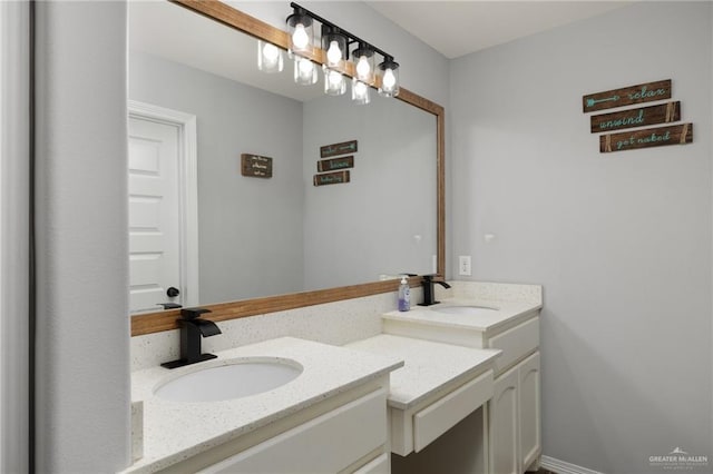 bathroom with vanity