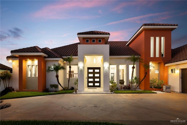 mediterranean / spanish house with french doors