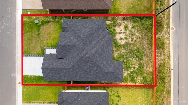 803 Ava Dr, La Feria, TX 78559 - view from above of property with property boundaries highlighted
