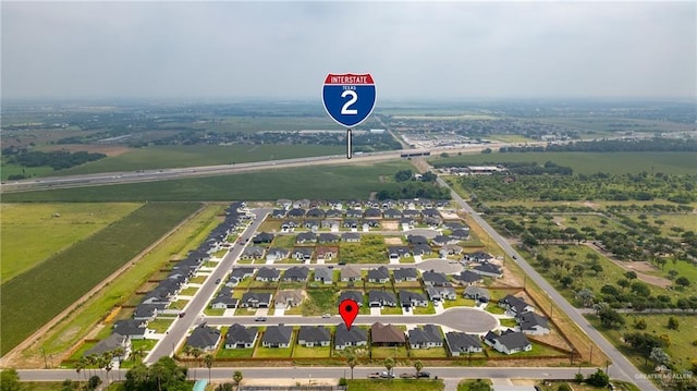 803 Ava Dr, La Feria, TX 78559 - aerial view of property and surrounding area featuring nearby suburban area