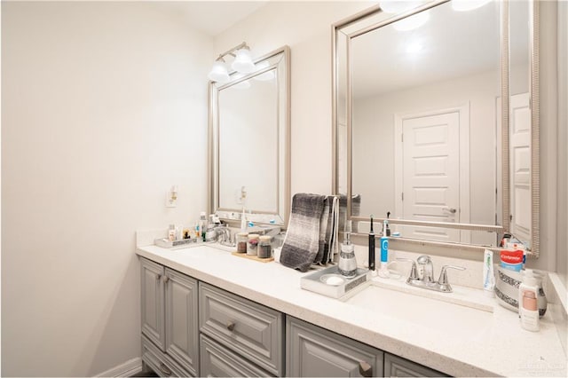 bathroom featuring vanity