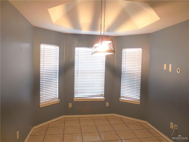 view of tiled empty room