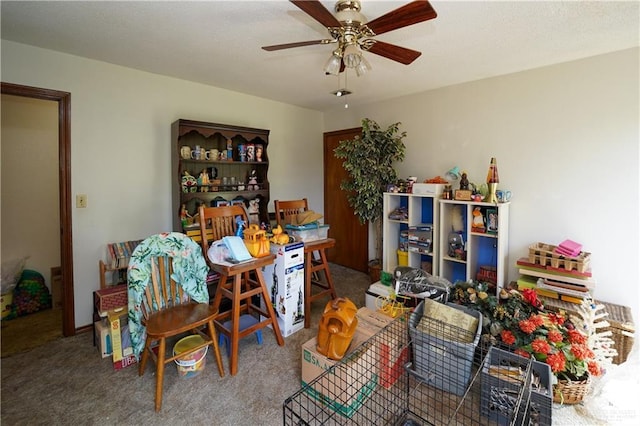 603 S Alamo Rd, Alamo, TX 78516 - interior space featuring a ceiling fan