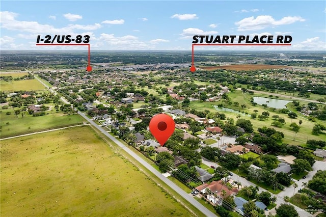524 Palm Valley Dr E, Harlingen, TX 78552 - drone / aerial view of a nearby body of water