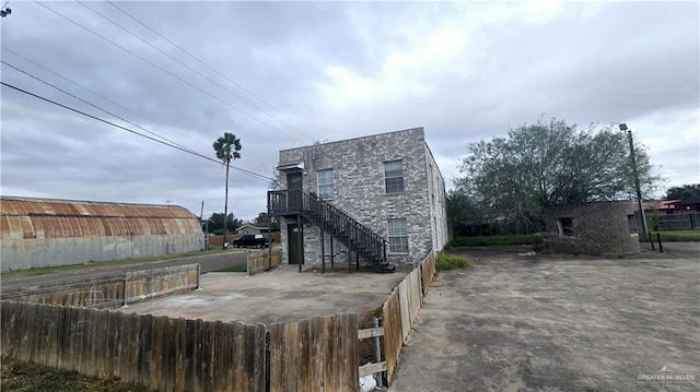 view of rear view of property