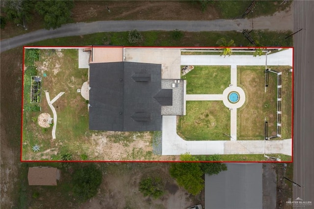 birds eye view of property