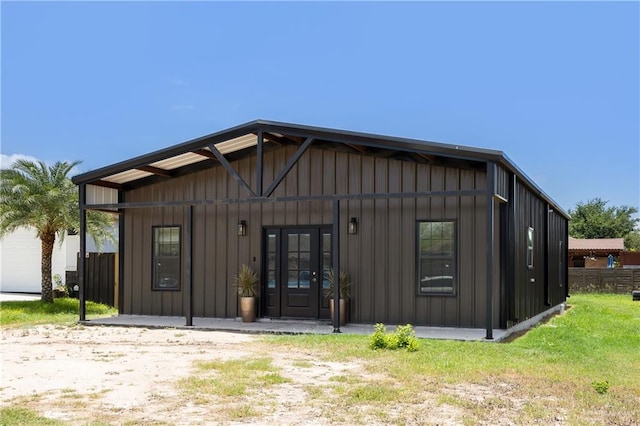 view of front of house featuring french doors