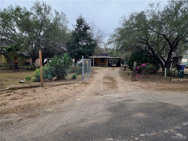 view of road