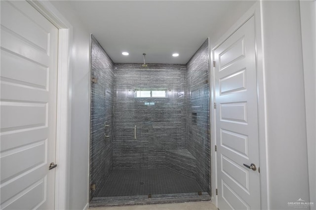 1306 E Danielle Ave, Pharr, TX 78577 - full bath with a stall shower and recessed lighting