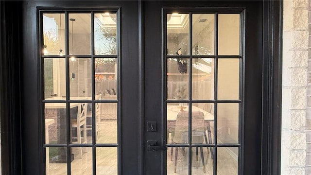 details with french doors