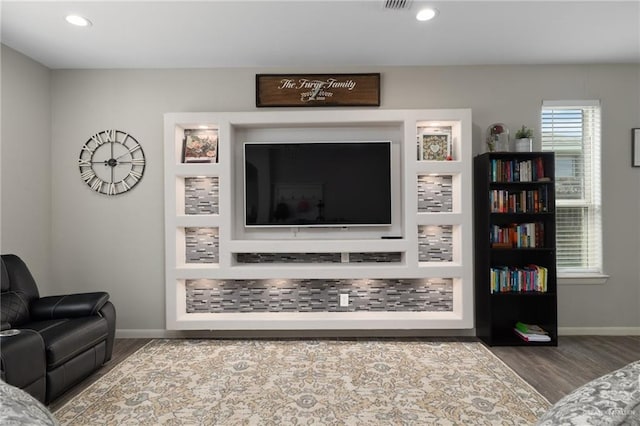 5116 Escondido Pass, Mcallen, TX 78504 - living area with baseboards, recessed lighting, and wood finished floors