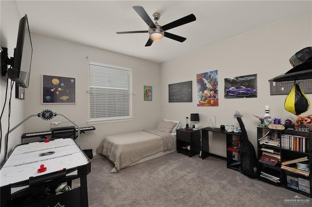 5116 Escondido Pass, Mcallen, TX 78504 - carpeted bedroom featuring ceiling fan